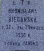 Bronisawa Biegaska, d. 29 IX 1936 and her doughter Janina